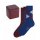 FALKE Herren Socken 3er Pack - Happy Box, Kurzsocken, Geschenkbox Blau/Rot 43-46