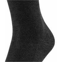 FALKE Herren Socken - Family SO, Allrounder Strümpfe, Uni, Baumwollmischung Anthrazit 43-46