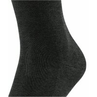 FALKE Herren Socken - Family SO, Allrounder Strümpfe, Uni, Baumwollmischung Anthrazit 47-50