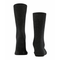 FALKE Herren Socken - Family SO, Allrounder Strümpfe, Uni, Baumwollmischung Anthrazit 47-50