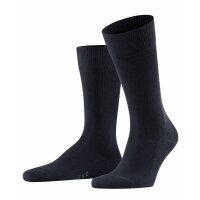 FALKE Mens socks - Family SO, all-rounder socks, plain, cotton blend dark navy 47-50
