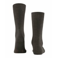 FALKE Herren Socken - Family SO, Allrounder Strümpfe, Uni, Baumwollmischung Dunkelbraun 39-42
