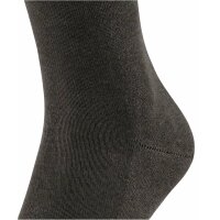 FALKE Mens socks - Family SO, all-rounder socks, plain, cotton blend dark brown 39-42 (UK 6-8)