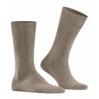 FALKE Herren Socken - Family SO, Allrounder Strümpfe, Uni, Baumwollmischung Nuss Melange 39-42