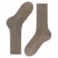 FALKE Herren Socken - Family SO, Allrounder Strümpfe, Uni, Baumwollmischung Nuss Melange 39-42