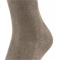 FALKE Herren Socken - Family SO, Allrounder Strümpfe, Uni, Baumwollmischung Nuss Melange 39-42
