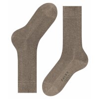 FALKE Herren Socken - Family SO, Allrounder Strümpfe, Uni, Baumwollmischung Nuss Melange 43-46
