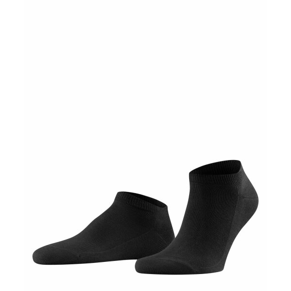 FALKE Mens Socks - Family Sneaker, Anti-Slip-System, Cotton Mix, Uni black 39-42 (UK 6.5-9)