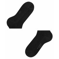 FALKE Herren Socken - Family Sneaker, Anti-Slip-System, Baumwollmischung, Uni Schwarz 39-42