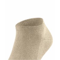 FALKE Herren Socken - Family Sneaker, Anti-Slip-System, Baumwollmischung, Uni Beige 47-50