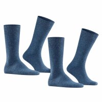 FALKE mens socks Swing 2-pack - mens, stockings, twopack, plain, 39-46 Navy 39-42 (UK 5-8.5)