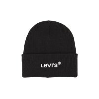 LEVIS Unisex Hat - Wordmark Beanie, Logo, One Size, uni