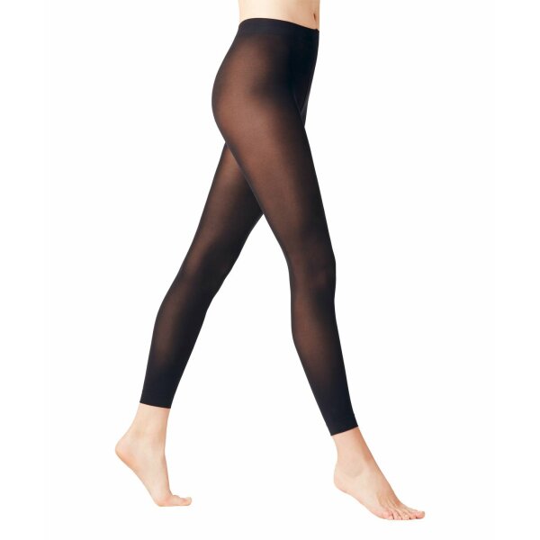 FALKE Damen Leggins - Matt Deluxe 30, transparent matt, 30 LE Marine (6179) XL (48-50)