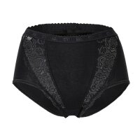 Sloggi Damen Slips im Pack - Chic, Vorteilspack, Maxi, einfarbig Schwarz 4er Pack (1x4P) 40