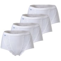 Sloggi Damen Slips im Pack - Chic, Vorteilspack, Maxi, einfarbig Weiß 8er Pack (2x4P) 52