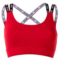MOSCHINO Damen Bustier - Bandeau, Sport-BH, Cotton Stretch, einfarbig Rot XS