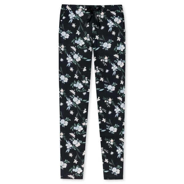 SCHIESSER ladies jersey pants long - Mix+Relax, single jersey, flower print