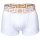 VERSACE Herren Trunks, 2er Pack - TOPEKA, Stretch Cotton, einfarbig Weiß/Blau L