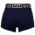 VERSACE Herren Trunks, 2er Pack - TOPEKA, Stretch Cotton, einfarbig Weiß/Blau 2XL