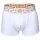 VERSACE Herren Trunks, 2er Pack - TOPEKA, Stretch Cotton, einfarbig Weiß/Gold 2XL