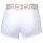 VERSACE Herren Trunks, 2er Pack - TOPEKA, Stretch Cotton, einfarbig Weiß/Gold 2XL