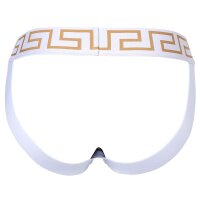 VERSACE Herren Jockstrap - TOPEKA, Jocks, Tanga Slip, Stretch Cotton Weiß/Gold L