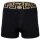 VERSACE Mens woven Boxer Shorts - Stretch Cotton Black/Gold S (Small)