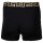 VERSACE Mens woven Boxer Shorts - Stretch Cotton Black/Gold S (Small)