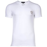 VERSACE Mens T-Shirt - Undershirt, V-Neck, Stretch Cotton White 2XL (XX-Large)