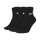 NIKE Unisex Sportsocken im Pack - Everyday, Vorteilspack, Lightweight No Show Ankle, einfarbig Schwarz 38-42 3er Pack (1x3P)