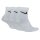 NIKE Unisex Sportsocken im Pack - Everyday, Vorteilspack, Lightweight No Show Ankle, einfarbig Weiß 38-42 3er Pack (1x3P)