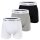 Calvin Klein Herren Boxershorts - Boxer Briefs, Cotton Stretch, 3er Pack Schwarz/Weiß/Grau XL