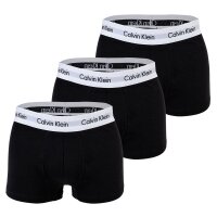 Calvin Klein Herren Boxershorts - Trunks, Cotton Stretch, 3er Pack Schwarz XL