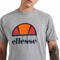 ellesse Mens T-Shirt DYNE TEE - Short Sleeve, Crewneck, Round Neck, Logo Print Grey XS (X-Small)