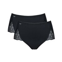 Sloggi Damen Slips im Pack - Maxi, Vorteilspack, Pure Sense Luxe, einfarbig Schwarz 40 2er Pack (1x2P)