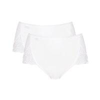 Sloggi Ladies Briefs - Maxi, Pure Sense Luxe, 2 Pack, Plain White 12