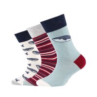 s.Oliver childrens socks, 3-pack - junior, unisex, animal, organic cotton