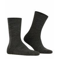 FALKE Unisex Sportsocken - Walkie Light, Trekking- und Wanderstrumpf, Unifarben Dunkelgrau 39-41