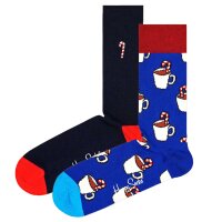 Happy Socks Unisex Socken, 2er Pack - X-MAS Geschenkbox, Farbmix