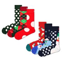Happy Socks Unisex Socken, 3er Pack - X-MAS, Geschenkbox, Farb-Mix