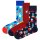 Happy Socks Unisex Socken, 3er Pack - X-MAS, Geschenkbox, Farb-Mix