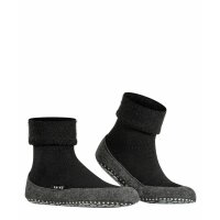 FALKE Unisex Hausschuhe - Cosyshoe SO CP, Pantoffeln, Anti-Rutsch, einfarbig Schwarz 37-38