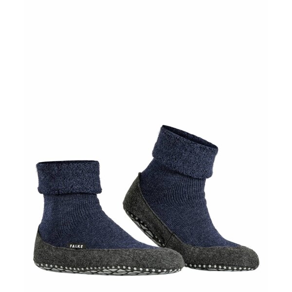 FALKE Unisex Hausschuhe - Cosyshoe SO CP, Pantoffeln, Anti-Rutsch, einfarbig Dunkelblau 39-40