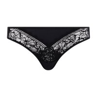 FEMILET Damen Slip - Floral Touch, florale Spitze, blickdichtes Meshmaterial