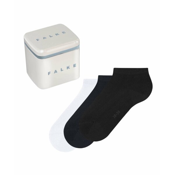 FALKE Womens Socks 3 Pack - Happy Box,  Sneaker Socks, Gift Box