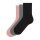FALKE Womens Socks Pack of 3 - Happy Box,  short Socks, Gift Box Black/Grey/Rosa 39-42 (UK 5,5-8)