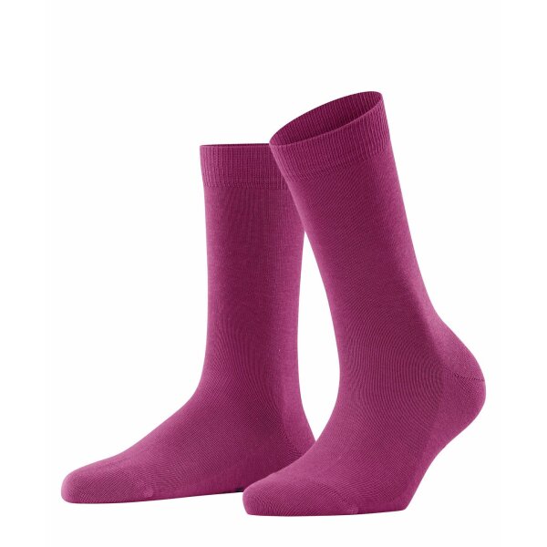 FALKE Womens Socks - Family SO, short Socks, single Colour  Purple 39-42 (UK 6-8)