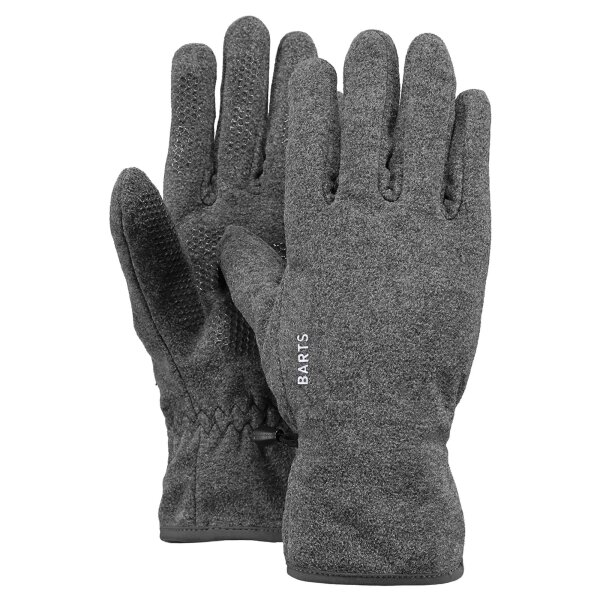 BARTS Unisex Gloves - Fleece Gloves, finger gloves, warm, with grip Grey XL (X-Large)