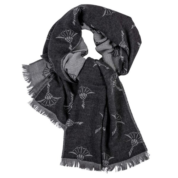 JOOP! Herren Schal - Faro, Webschal, Cornflower, Logomuster