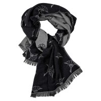 JOOP! Mens Scarf - Faro, Woven Scarf, cornflower, logo pattern